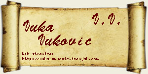 Vuka Vuković vizit kartica